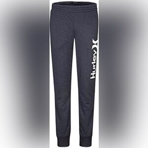 Hurley Gray Fleece Sweatpants Joggers, Sz L 14/16 Comfortable Casual Activewear